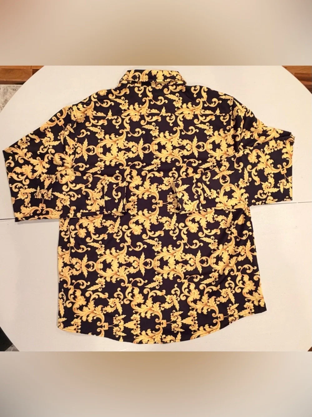 Daupanzees | men’s luxury print dress shirt. Size: XXL - Picture 15 of 16